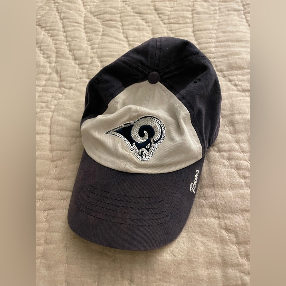 LA Rams women’s sequin baseball cap NFL